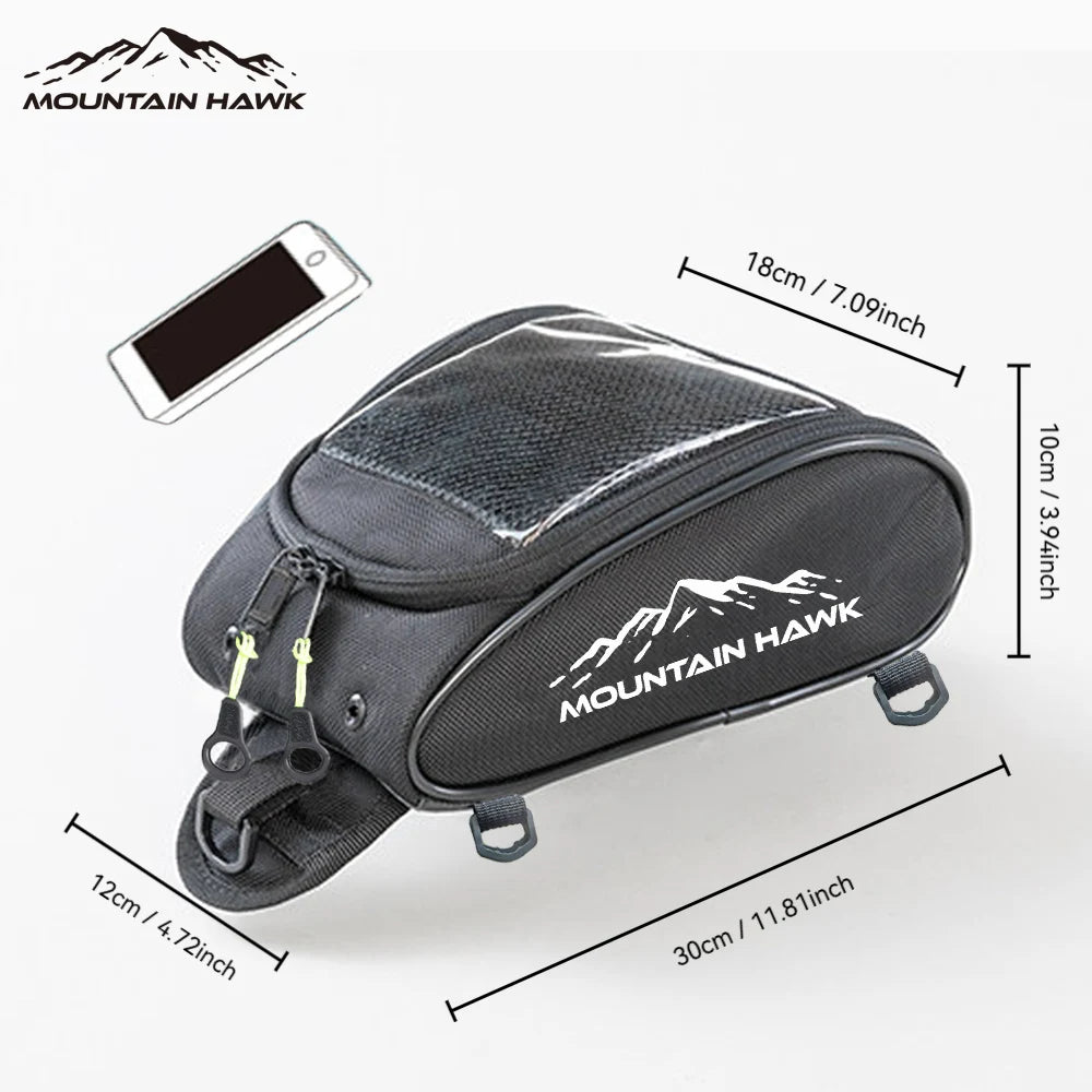 Bolsa De Tanque Motoqueiro Porta Celular Gps E Compartimento Luva