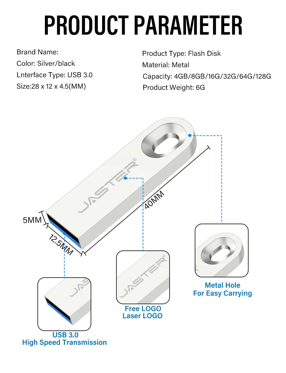 Pen Drive USB 3.0(entrada tipo C)
