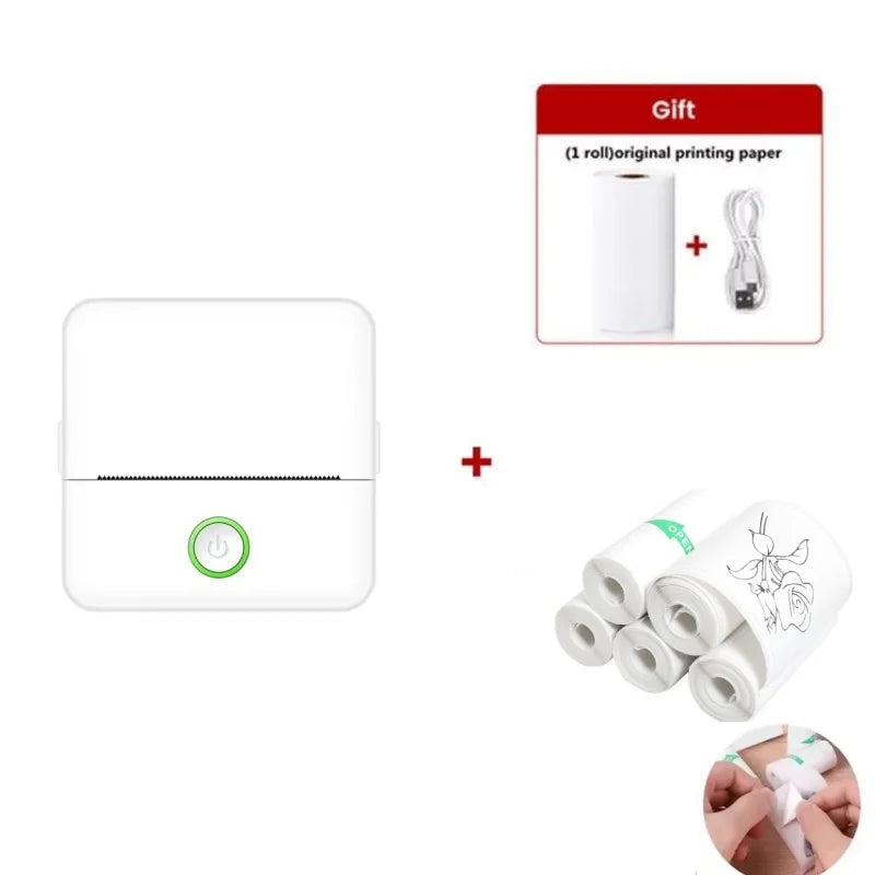 Mini Impressora Térmica Portátil Bluetooth - Sem Tinta
