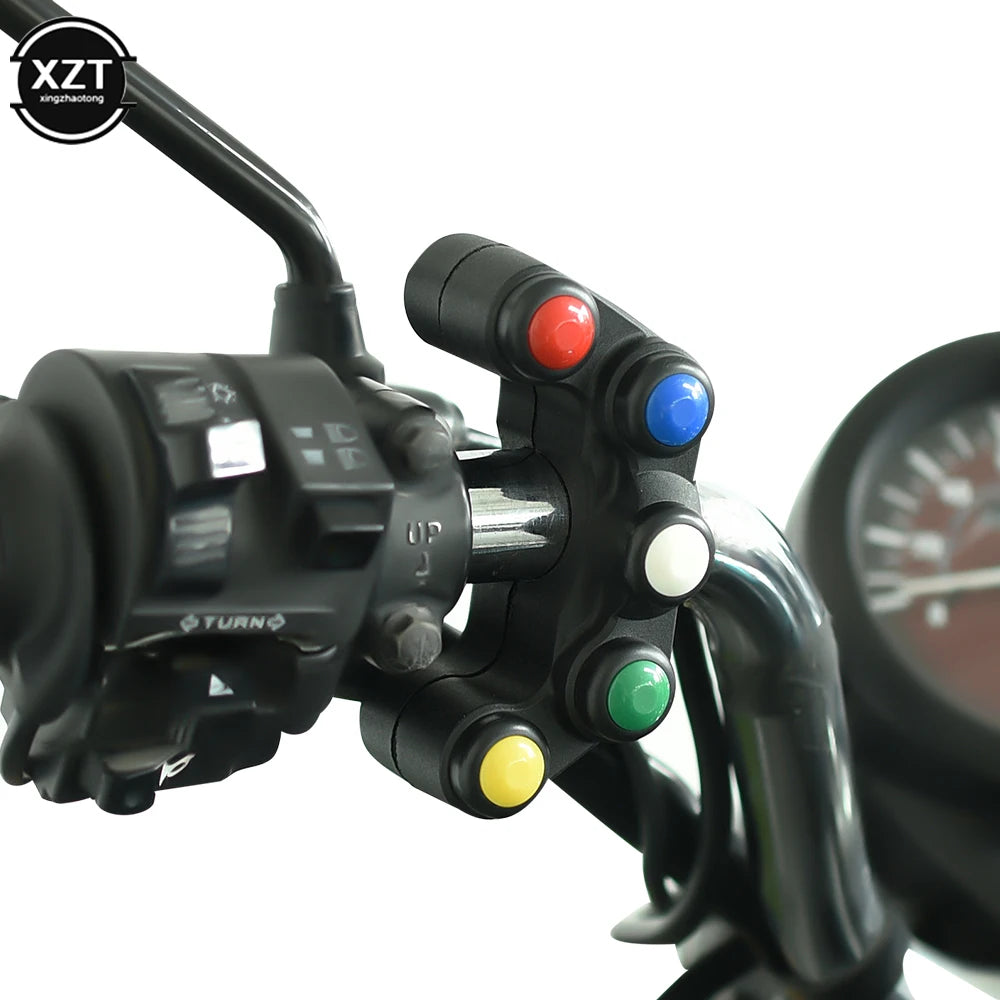 Bloco De Interruptores Para Guidão Moto E Bike Elétrica 5 Funções